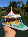 Miniature COLOR King Carousel Fantasy Miniature N-Scale Fantasy Theme Beauty!
