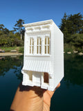 Miniature White HO-Scale Stars Hollow Beauty Supply Victorian Built Assembled