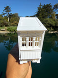 Miniature White HO-Scale Stars Hollow Beauty Supply Victorian Built Assembled