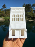 Miniature White HO-Scale Stars Hollow Beauty Supply Victorian Built Assembled