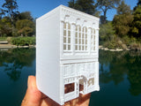 Miniature White N-Scale Stars Hollow Book Store Store Victorian Built Assembled