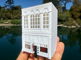 Miniature White N-Scale Stars Hollow Book Store Store Victorian Built Assembled