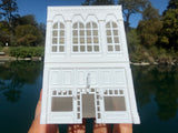 Miniature White N-Scale Stars Hollow Book Store Store Victorian Built Assembled