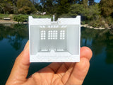 Miniature White N-Scale Stars Hollow Book Store Store Victorian Built Assembled