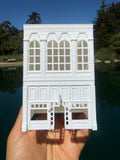 Miniature White HO-Scale Stars Hollow Book Store Store Victorian Built Assembled
