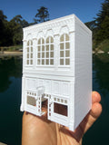 Miniature White HO-Scale Stars Hollow Book Store Store Victorian Built Assembled