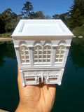 Miniature White HO-Scale Stars Hollow Book Store Store Victorian Built Assembled
