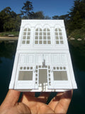 Miniature White HO-Scale Stars Hollow Book Store Store Victorian Built Assembled