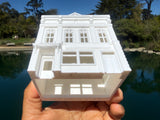 Miniature White N-Scale Stars Hollow Post Office Victorian Built Assembled