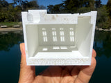 Miniature White N-Scale Stars Hollow Post Office Victorian Built Assembled