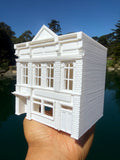 Miniature White HO-Scale Stars Hollow Post Office 1:87 Victorian Built Assembled