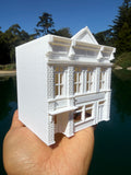 Miniature White HO-Scale Stars Hollow Post Office 1:87 Victorian Built Assembled