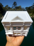 Miniature White HO-Scale Stars Hollow Post Office 1:87 Victorian Built Assembled
