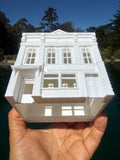Miniature White HO-Scale Stars Hollow Post Office 1:87 Victorian Built Assembled