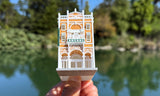 COLOR Miniature N-Scale Victorian World Main Street Arcade Building Assembled 1:160 by Gold Rush Bay
