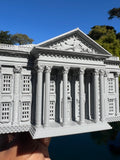 Small Miniature First Bank of the United States Hamilton N-Scale 1:150 Built Model Gray