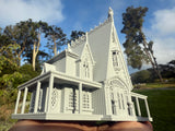 Miniature #41 Gray N-Scale Rotwood Cottage House Victorian Mansion Nevermore Dollhouse Assembled
