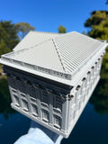 Miniature First Bank of the United States Hamilton HO-Scale 1:87 Built Model Gray