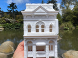 Gold Rush Bay HO-Scale Victorian Main Street China Closet White Train Layout 1:87 Assembled