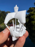 Miniature HO-Scale Peter Pan Hook Pirate Ship with Seating Theme Park