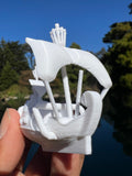 Miniature HO-Scale Peter Pan Hook Pirate Ship with Seating Theme Park