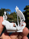 Miniature HO-Scale Peter Pan Hook Pirate Ship with Seating Theme Park