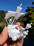 Miniature HO-Scale Peter Pan Hook Pirate Ship with Seating Theme Park