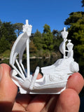 Miniature HO-Scale Peter Pan Hook Pirate Ship with Seating Theme Park