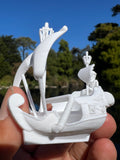 Miniature HO-Scale Peter Pan Hook Pirate Ship with Seating Theme Park
