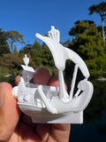 Miniature HO-Scale Peter Pan Hook Pirate Ship with Seating Theme Park