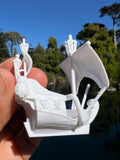 Miniature HO-Scale Peter Pan Hook Pirate Ship with Seating Theme Park