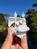 Miniature HO-Scale Peter Pan Hook Pirate Ship with Seating Theme Park