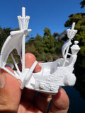 Miniature HO-Scale Peter Pan Hook Pirate Ship with Seating Theme Park
