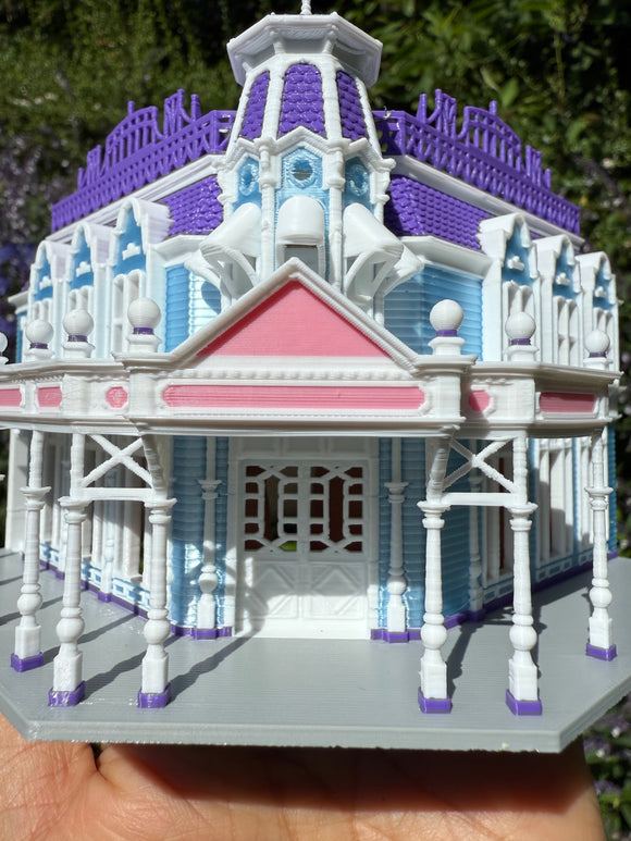 COLOR Miniature HO-Scale Victorian World Main Street Emporium 3 Shop Assembled 1:87 by Gold Rush Bay