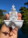 Miniature HO-Scale Peter Pan Hook Pirate Ship with Seating Theme Park