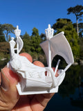 Miniature HO-Scale Peter Pan Hook Pirate Ship with Seating Theme Park