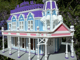 Miniature Victorian World Main Street Emporium 3-Shop Assembled by Gold Rush Bay