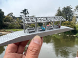 Assembled Gold Rush Bay HO-Scale Miniature Train Station Platform 1/87 Built