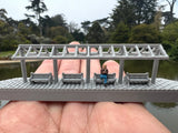 Assembled Gold Rush Bay N-Scale Miniature Train Station Platform 1/160 Built