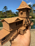 Miniature HO-Scale Brown Jungle Navigation Theme Park Attraction Cruise building 1/87