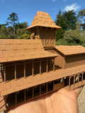 Miniature HO-Scale Brown Jungle Navigation Theme Park Attraction Cruise building 1/87
