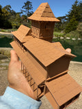 Miniature HO-Scale Brown Jungle Navigation Theme Park Attraction Cruise building 1/87