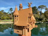 Small Miniature N-Scale Brown Wood color Geppetto’s Workshop Pinocchio Theme Park Attraction building 1/160