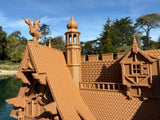 Small Miniature N-Scale Brown Wood color Geppetto’s Workshop Pinocchio Theme Park Attraction building 1/160