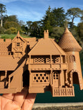 Miniature HO-Scale Brown color Geppetto’s Workshop Pinocchio Theme Park Attraction building 1/87