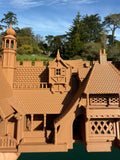 Miniature HO-Scale Brown color Geppetto’s Workshop Pinocchio Theme Park Attraction building 1/87