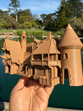 Miniature HO-Scale Brown color Geppetto’s Workshop Pinocchio Theme Park Attraction building 1/87