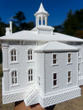 Miniature Victorian Hitchcock’s The Birds Potter Schoolhouse HO Scale 1:87 Train Model Assembled