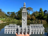 Port of SF N-Scale Miniature Ferry Building Train Station + Clock Tower Gray 1/160 by Gold Rush Bay