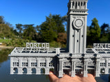 Port of SF N-Scale Miniature Ferry Building Train Station + Clock Tower Gray 1/160 by Gold Rush Bay